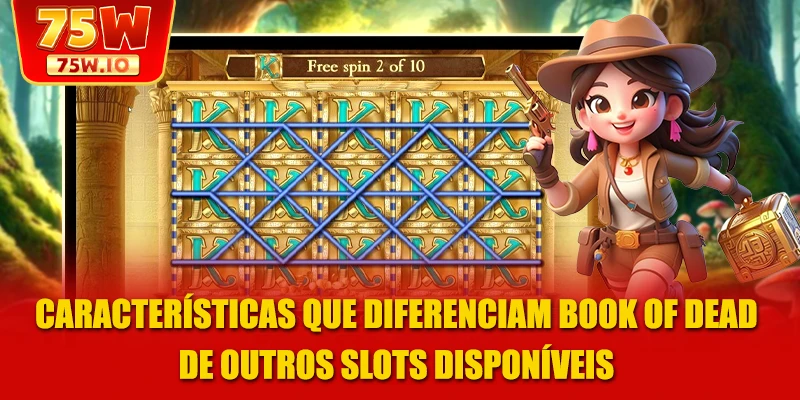 Características que diferenciam Book of Dead de outros slots disponíveis