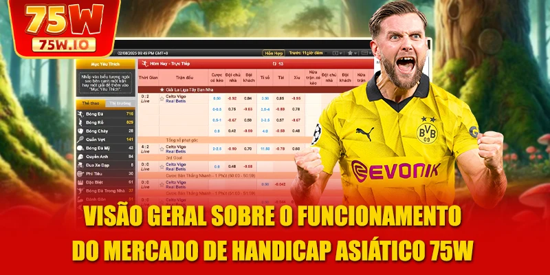 Visão geral sobre o funcionamento do mercado de Handicap Asiático 75W